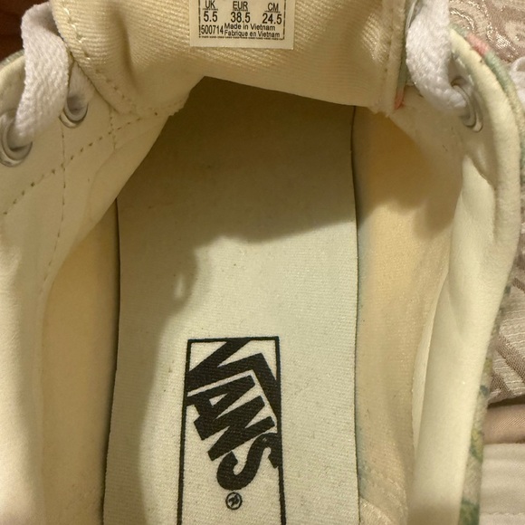 Vans Yellow and Green Sneakers with Canvas Upper - Picture 10 of 10